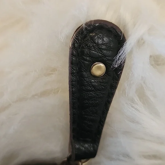 Free People Black Leather Hand Bag 15" x 12" - Picture 8 of 12